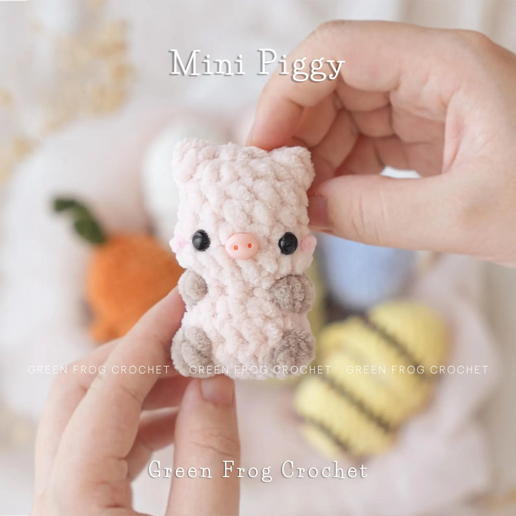 No-Sew Mini Animal Crochet Pattern Bundle (7 Amigurumi Patterns)